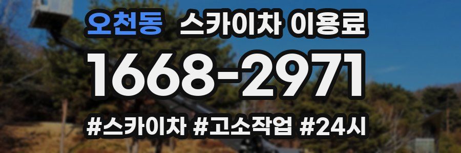오천동 스카이차 이용료