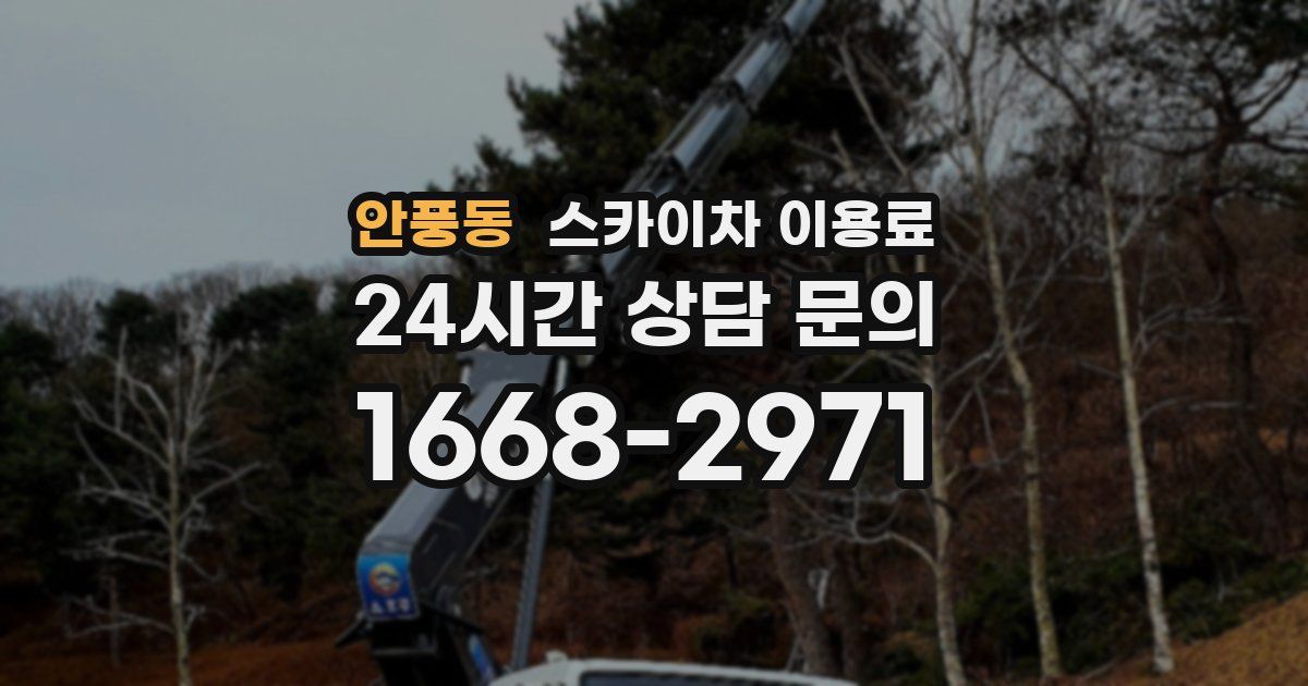 안풍동 스카이차 이용료