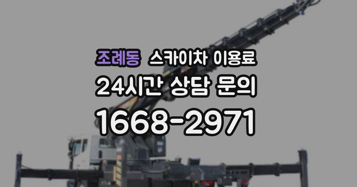 조례동 스카이차 이용료