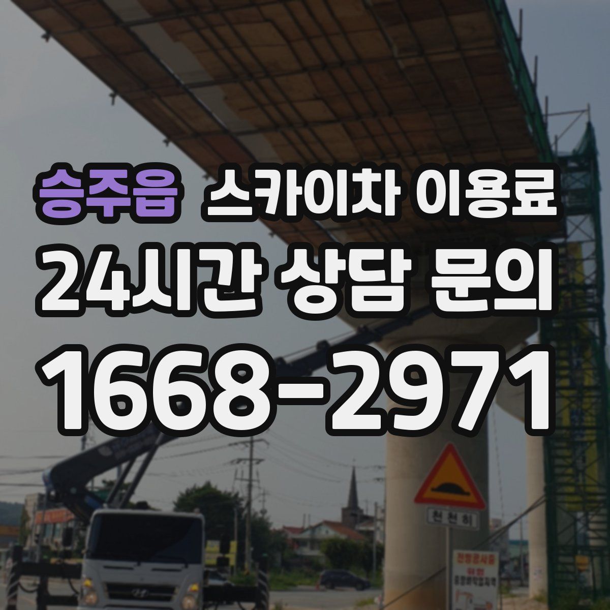 승주읍 스카이차 이용료