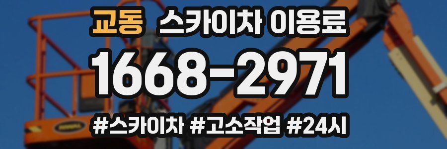 교동 스카이차 이용료