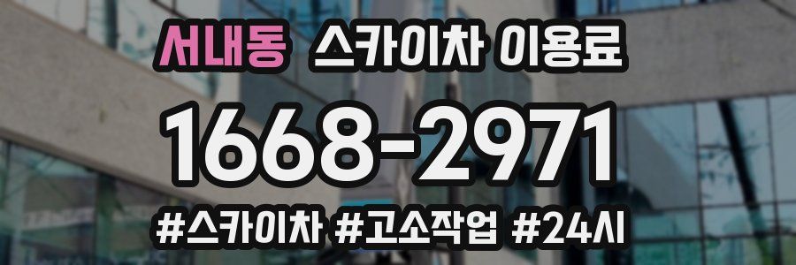 서내동 스카이차 이용료