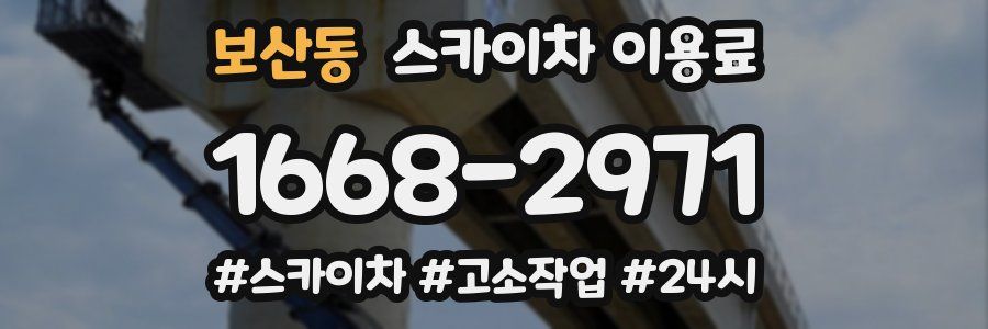 보산동 스카이차 이용료
