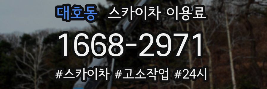 대호동 스카이차 이용료