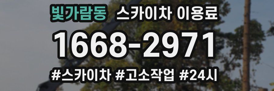 빛가람동 스카이차 이용료