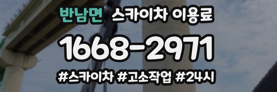 반남면 스카이차 이용료