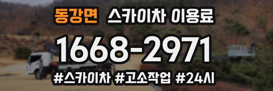 동강면 스카이차 이용료