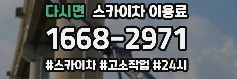 다시면 스카이차 이용료