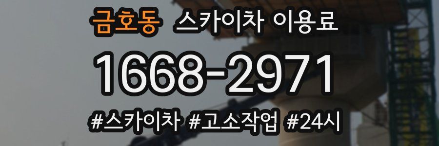 금호동 스카이차 이용료