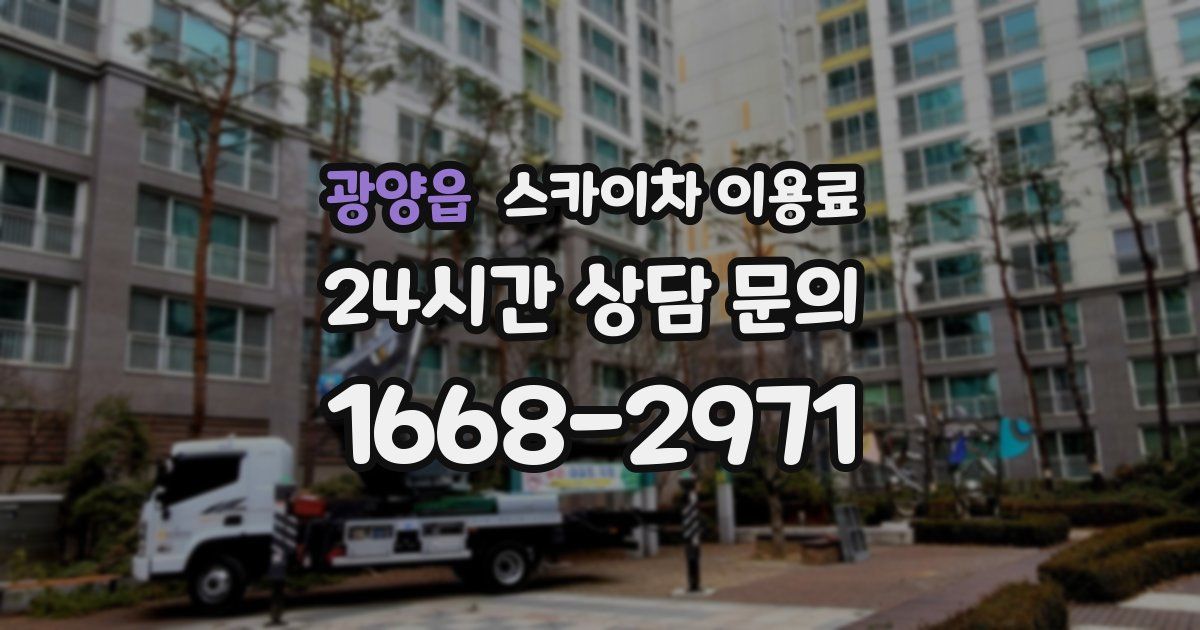 광양읍 스카이차 이용료