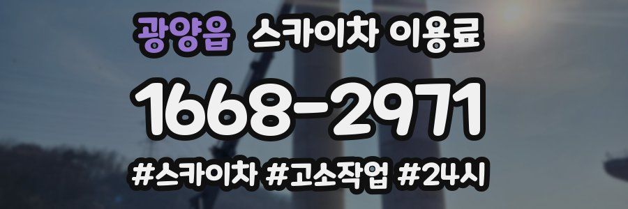 광양읍 스카이차 이용료