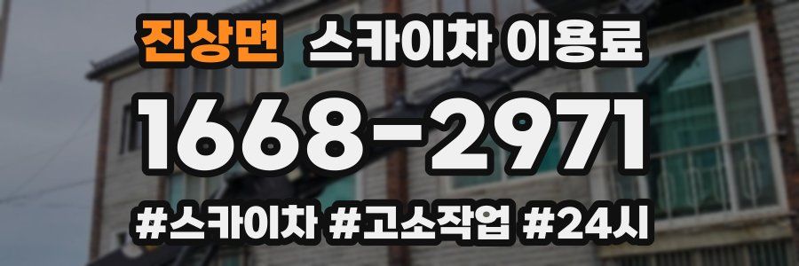 진상면 스카이차 이용료