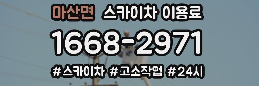 마산면 스카이차 이용료