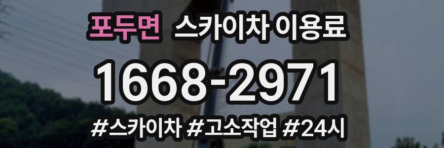 포두면 스카이차 이용료