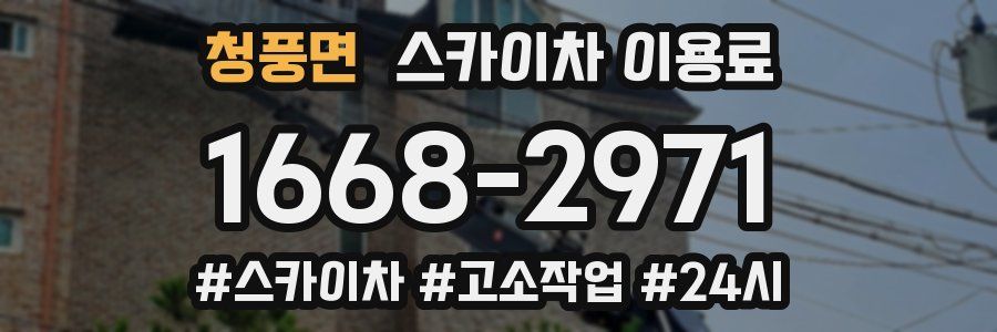 청풍면 스카이차 이용료