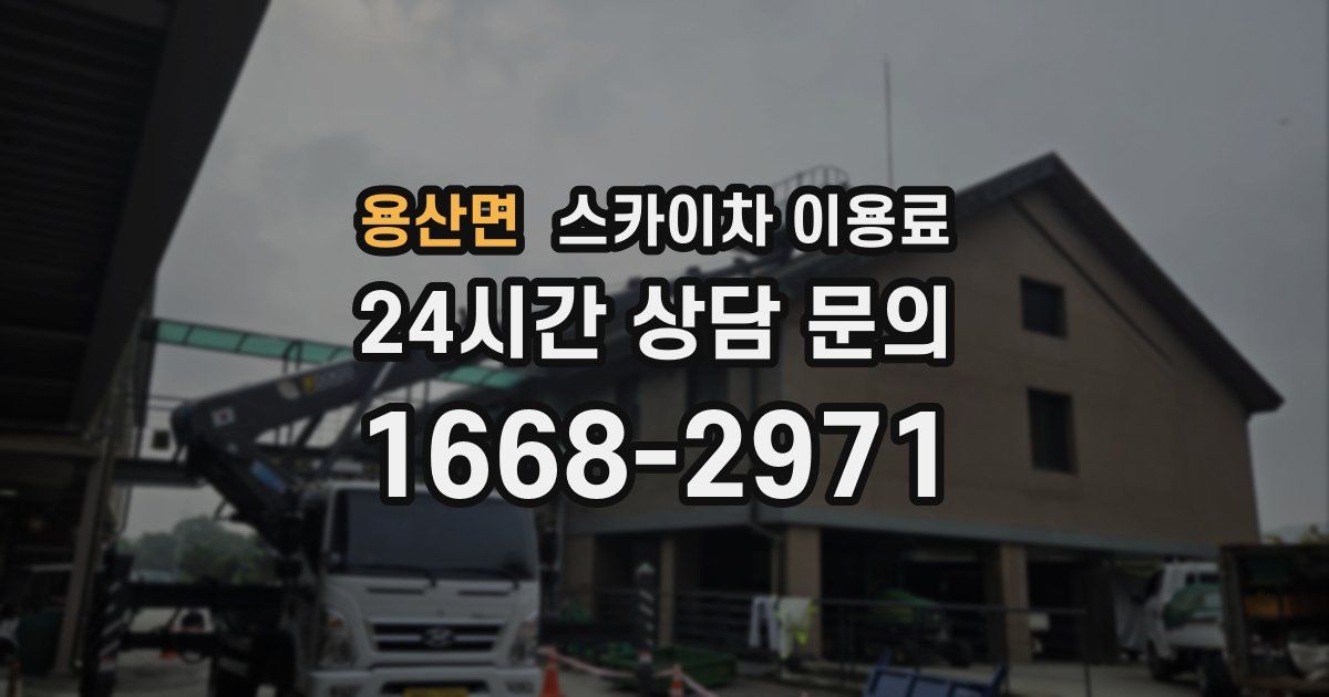 용산면 스카이차 이용료