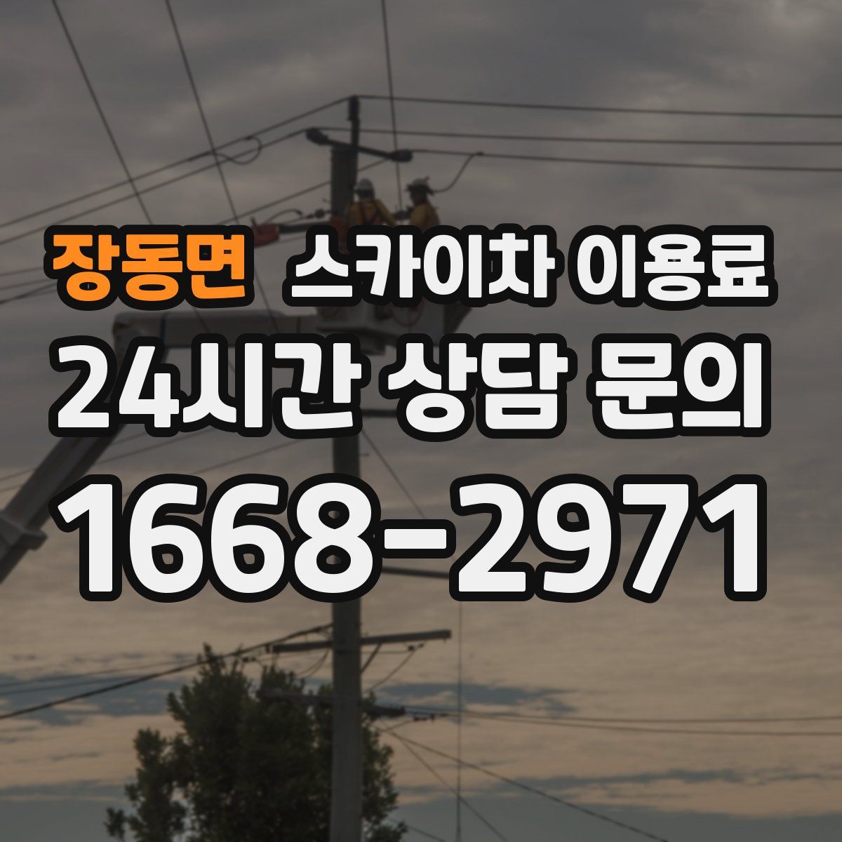 장동면 스카이차 이용료
