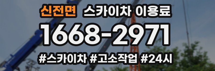 신전면 스카이차 이용료