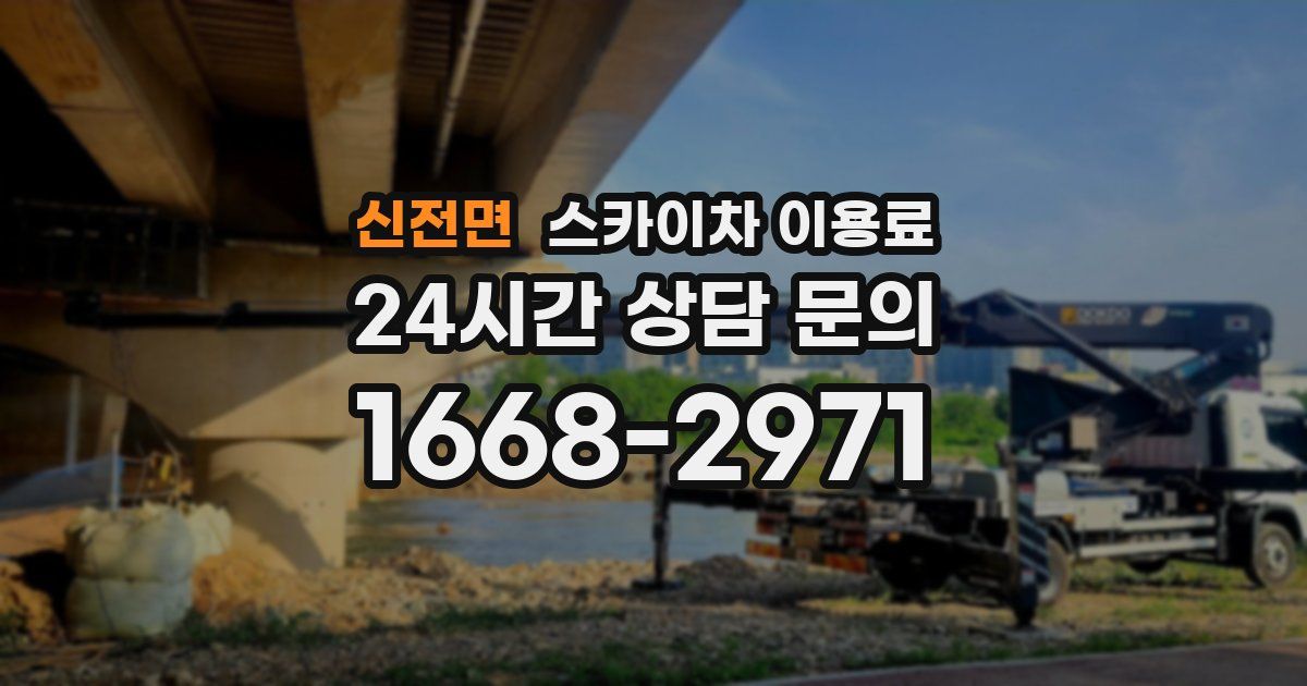 신전면 스카이차 이용료