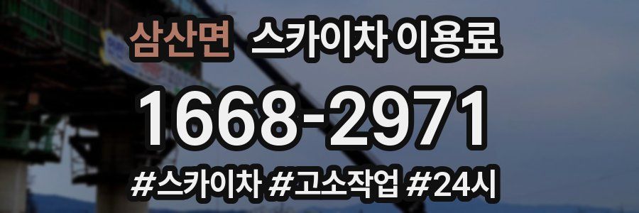 삼산면 스카이차 이용료