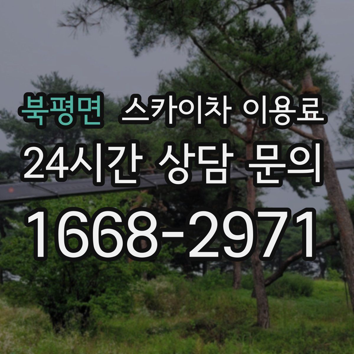 북평면 스카이차 이용료