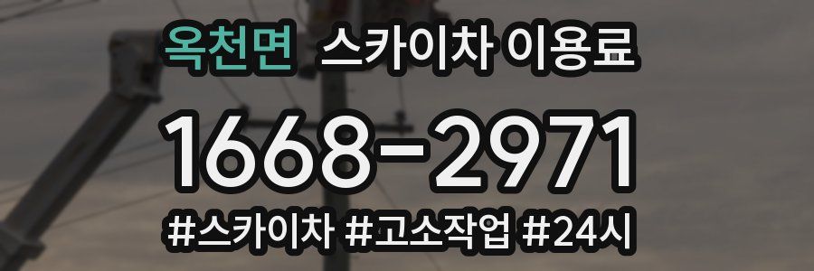 옥천면 스카이차 이용료