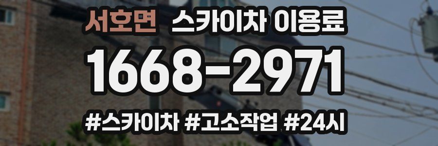 서호면 스카이차 이용료