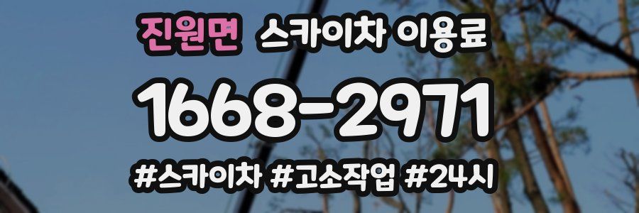 진원면 스카이차 이용료