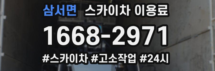 삼서면 스카이차 이용료