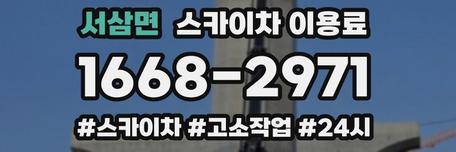 서삼면 스카이차 이용료