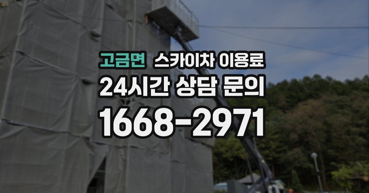 고금면 스카이차 이용료