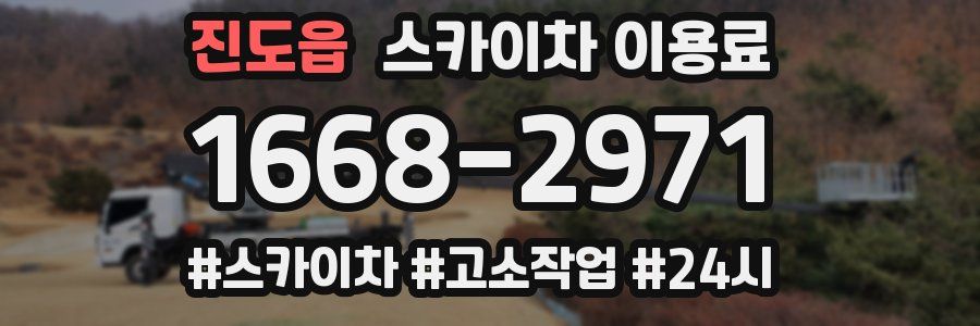 진도읍 스카이차 이용료