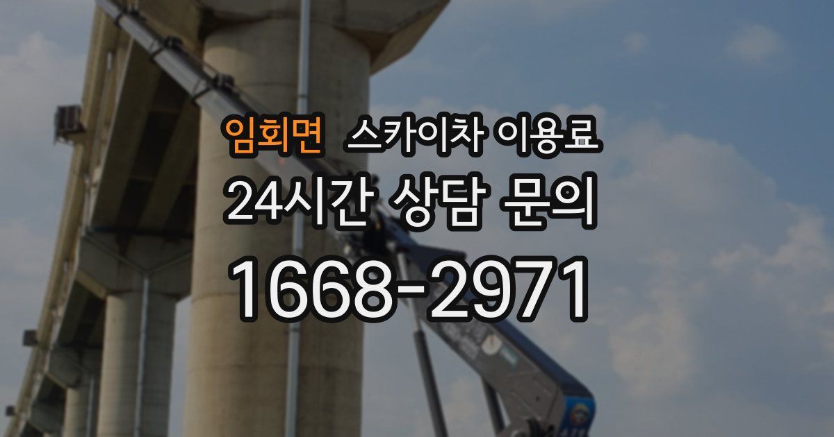 임회면 스카이차 이용료