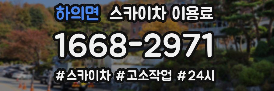 하의면 스카이차 이용료