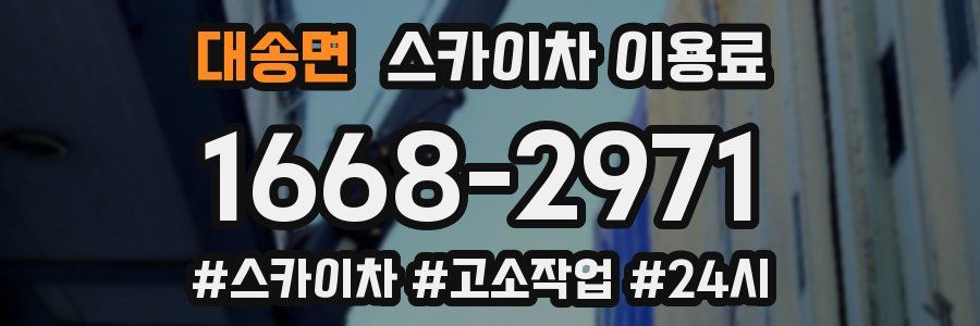 대송면 스카이차 이용료