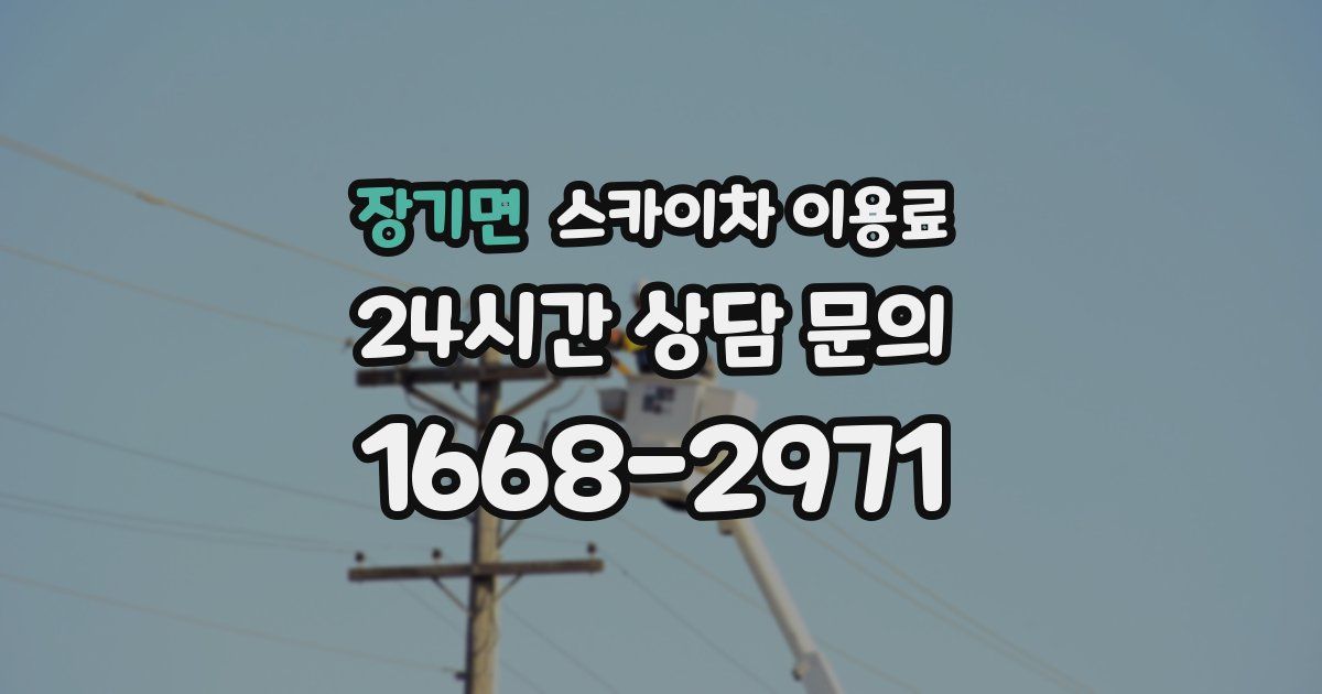 장기면 스카이차 이용료