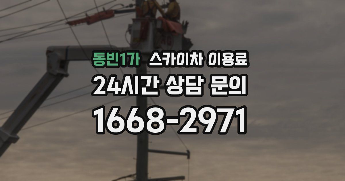 동빈1가 스카이차 이용료