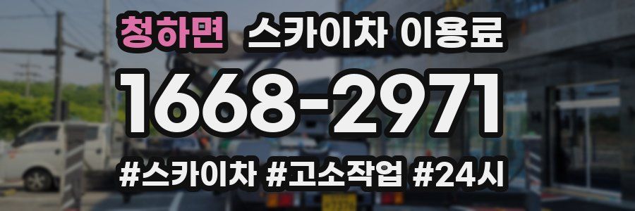청하면 스카이차 이용료