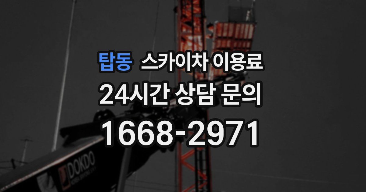 탑동 스카이차 이용료