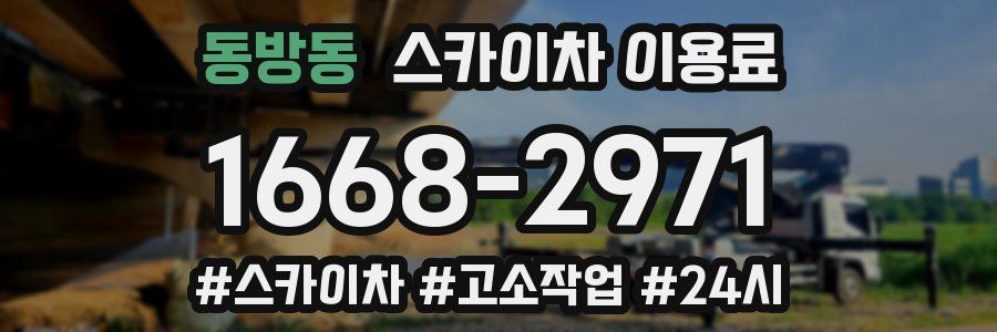 동방동 스카이차 이용료