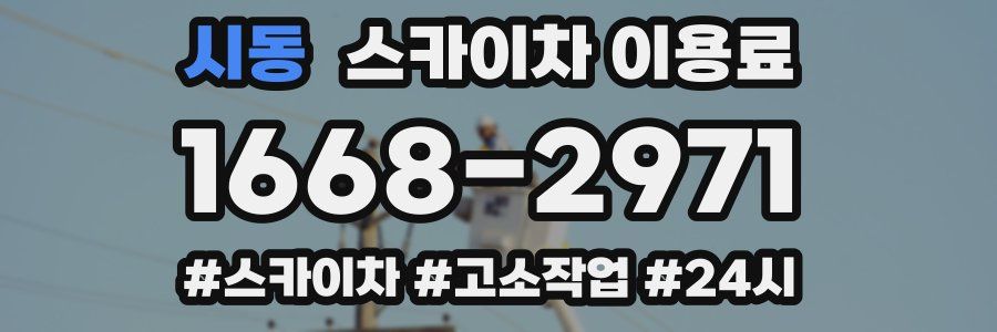 시동 스카이차 이용료