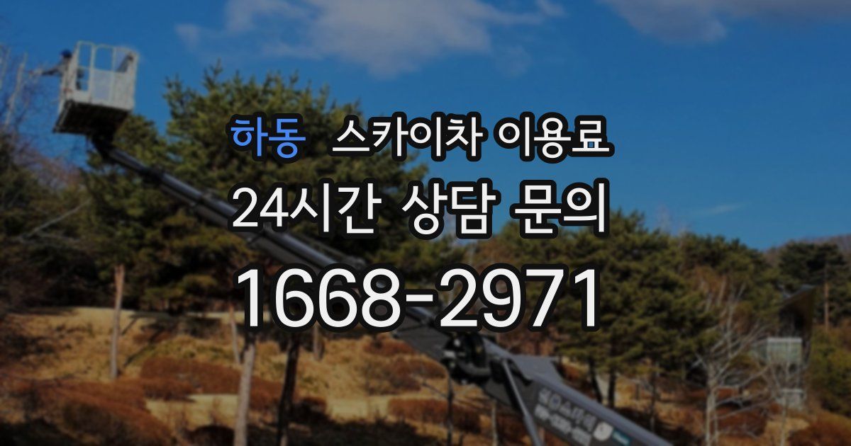 하동 스카이차 이용료