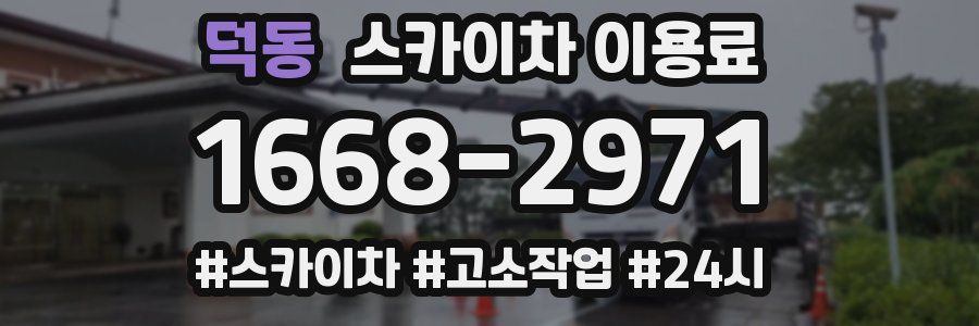 덕동 스카이차 이용료