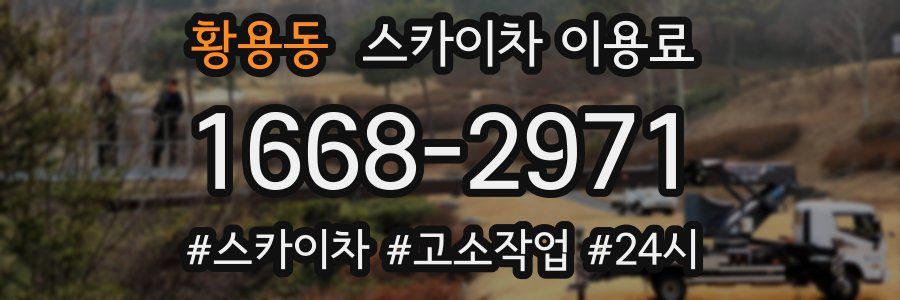 황용동 스카이차 이용료