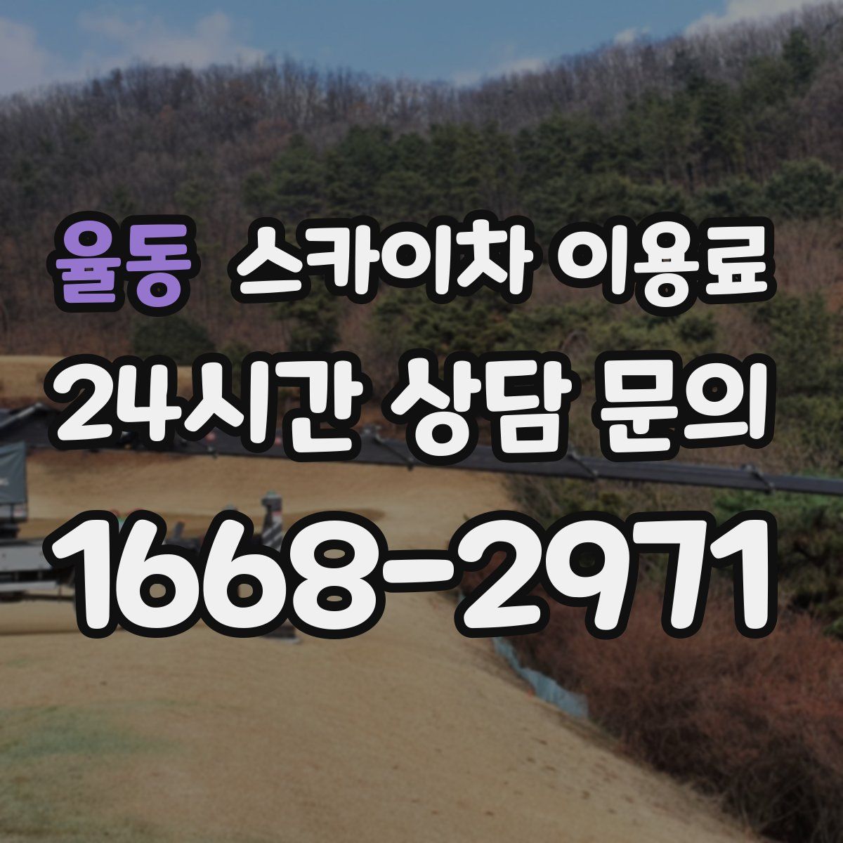 율동 스카이차 이용료
