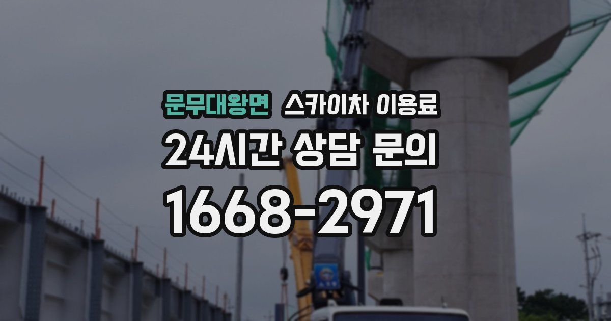 문무대왕면 스카이차 이용료