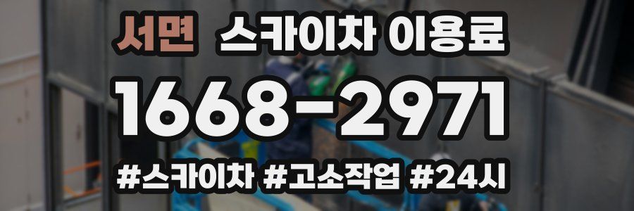 서면 스카이차 이용료