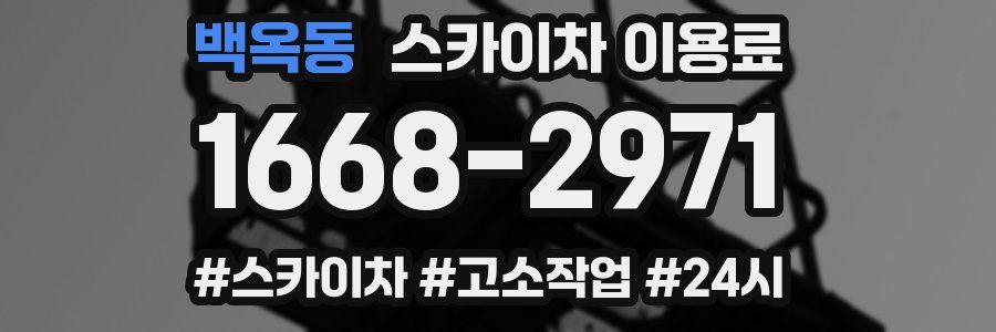 백옥동 스카이차 이용료