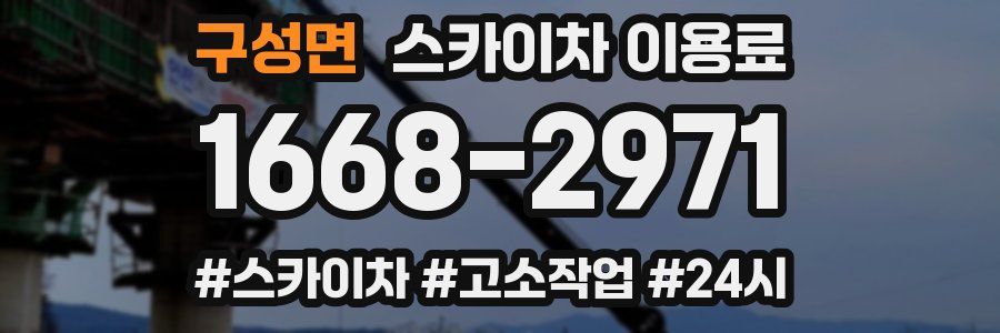 구성면 스카이차 이용료