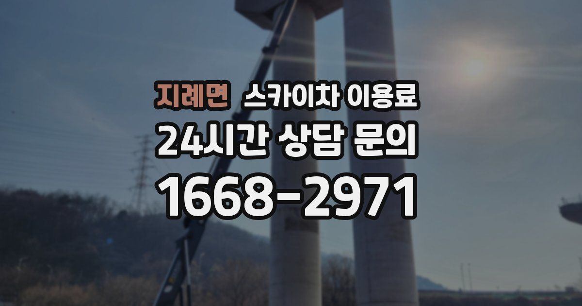 지례면 스카이차 이용료